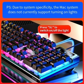Wired Keyboard For Computer Game Office Luminous Desktop Notebook Universal