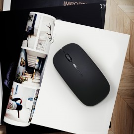 Dual Mode Wireless Mouse Mute Office Colorful RGB Backlight Battery Model Wireless Mouse Suitable For Ipad Mobile Phone Tablet