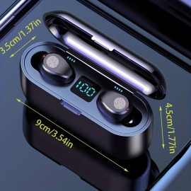 2023NEW Wireless Headphones W/ Digital Power Display & Emergency Power Bank - Noise Canceling, IPX7 Waterproof - Perfect Gift For Birthdays, Valentines, Easter, Boys & Girlfriends!