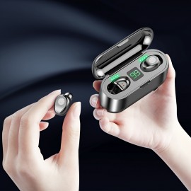 2023NEW Wireless Headphones W/ Digital Power Display & Emergency Power Bank - Noise Canceling, IPX7 Waterproof - Perfect Gift For Birthdays, Valentines, Easter, Boys & Girlfriends!