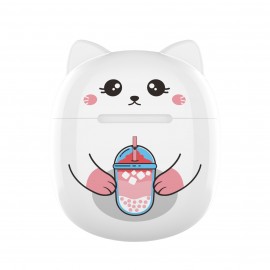 Cute Cat Ear Headphones Extra Long Standby On-Ear Fingerprint Touch Wireless Headphones