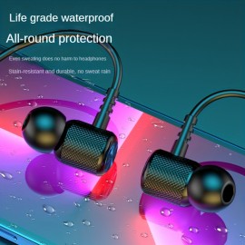 New Neck Sports Wireless Earphones Life Waterproof In-ear Running Surround Sound HIFI Sound Quality Large Capacity Ultra Long Life Two-sided Stereo Headphones Gift