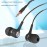 High-Quality Semi In-Ear Wired Headphones with Microphone - Perfect for Mobile Phones, Computers, Games, Karaoke & More!