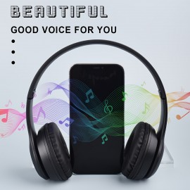 New Over-Ear Head-mounted Wireless Headset, Fashionable Gradient Color, Cheap Gift, Sweat-proof, Mobile Phone And Computer Fully Compatible With MP3, Retractable And Foldable, Convenient Storage Wireless Headset