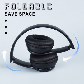 New Over-Ear Head-mounted Wireless Headset, Fashionable Gradient Color, Cheap Gift, Sweat-proof, Mobile Phone And Computer Fully Compatible With MP3, Retractable And Foldable, Convenient Storage Wireless Headset